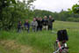 Det meste af gruppen p udkig efter Hgesanger, tt ved Prelitz See, d. 27.05.2004. Orla Jessen